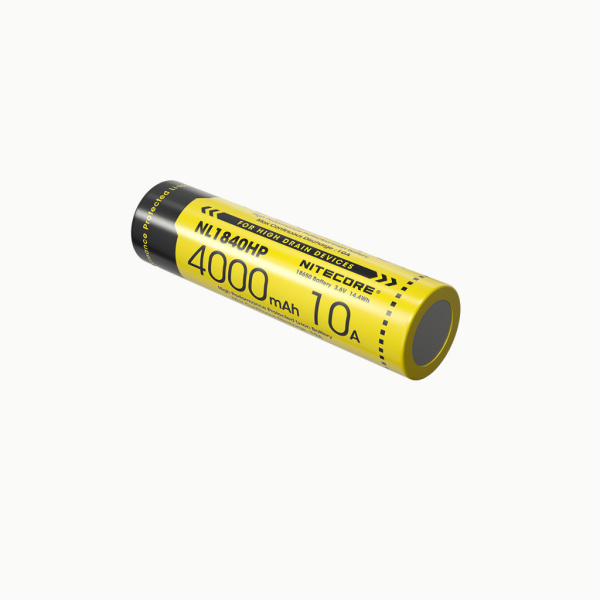 Аккумулятор NiteCore NL1840HP 18650 10A (Li-Ion 4000mAh*3.6V=14,4Wh)